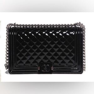 🌺CHANEL🌺 LTD Edition Black Patent Le Boy Bag EXCELLENT CONDITION! 💎💝💃